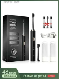 Toothbrush Sonic Electric Toothbrush For Couple Household Ipx7 Waterproof Ultrasonic Automatic Smart Timer Tooth Brush Rechargeable Gift Q231117