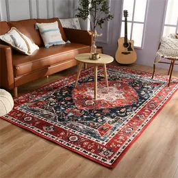 Carpet Retro Ethnic s Turkish Persian Rug for Living Room Bedside Bedroom Vintage Floor Mat Entrance Doormat Large 230414