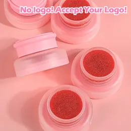 Ingen logotyp Hot Sale Factory Wholesale Lip Scrub Mjukgöring Utjämning Exfolierande Strawberry Moisturizing Vegan Lip Scrub Acceptera din logotyp Anpassad privat etikett