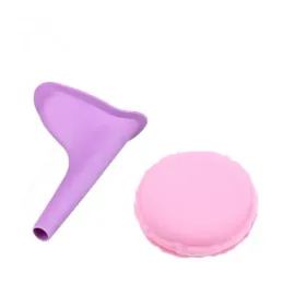 Urinol feminino para viagem ao ar livre, acampamento, portátil, feminino, silicone macio, descartável, dispositivo de micção