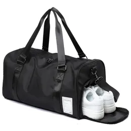 Borse da sera Moda Nylon Viaggio Sport Uomo di grande capacità Allenamento Tas asciutti e bagnati per scarpe Fitness Weekend Bagagli Borse a tracolla 231117