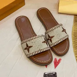 designer sandaler slides lock it platt mule sandles slide Sandaler Berömda designer kvinnor plattor mules tryckt läder sandal broderi sandaler flipflops skor