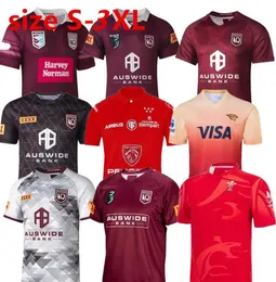 2023 Novo Jersey de Rugby Queensland Maroons Sweatshirt 22 23 Maroons Top Jaguar Indignous Rugby Jersey S -3xl