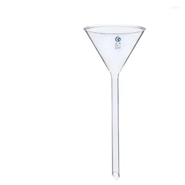 All Sizes 50mm To 150mm Lab Long Stem Triangle Glass Funnel Laboratory Chemistry Educational Stationery