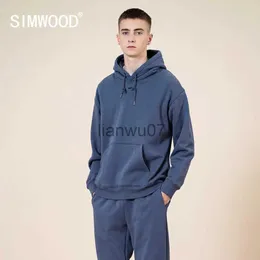 Męskie bluzy bluzy Symwood 390G ciężka gruba bluza z kapturem Mężczyźni 2023 jesień zima nowe ciepłe polarowe bluzy joggera w 13 kolorach pullover J231117