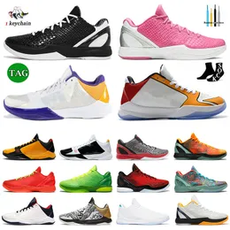 Zooms Mamba Protro 6 Basketballschuhe Herren Trainer Bruce Lee What If Lakers Tucker Big Stage Chaos Rings Eybl Metallic Gold Grinch Forever Herren Sneakers Sport