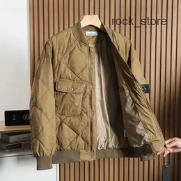 Erkekler Down Parkas Stones Island 66.65 Moda Palto Fransız Ceket Basit Sonbahar ve Kış Rüzgar Geçirmez Hafif Uzun Kollu Hendek Beon CP giysi 2 qqe8