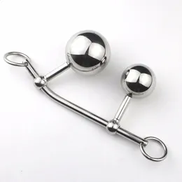 Anal Toys Double Ball Female Vaginal Anal Plug 316L klass Rostfritt stål Sex Toy Kvinnlig sex Anal Toy Chastity Belt Anal Hook 231116