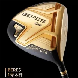 真新しい4つ星のHonma Beres S-08 Golf Club Driyer Carbon Body R S SR Club Sleeve。