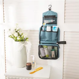 Storage Bags Waterproof Portable Polyester Travel Cosmetic Bag Hanging Wash Neutral Make Up Toiletries Organizer Bathroom BagStorage