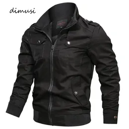 Giacche da uomo DIMUSI Autunno Uomo Bomber Giubbotti Casual Maschile Esercito Militare Giacche Uomo Cotone Slim Outwear Giacca a vento Cappotti da baseball Abbigliamento 231118