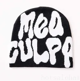 2023 chapéus de luxo designers mulheres rosa y2k beanie para homens mea culpas moda casual outono inverno calor casquette natal dia presente amantes boné de malha macio mz09 c23