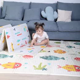 Play Mats Doublesided Baby Mat Kids Rug Soft Floor Carpet Game Rug Waterproof Baby Play Mat Room Decor Gift Toys for Children Carpet 230417