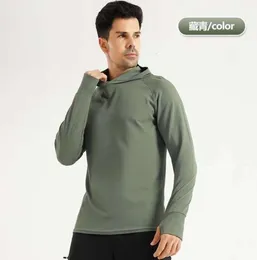 nieuw Lu shirt met lange mouwen casual effen kleur sneldrogend sport fitness jas lente en herfst vochtopname zweet lu Nieuwe stijl 24 tij