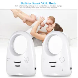 Monitor dziecka Przenośna 2,4 GHz bezprzewodowy cyfrowy audio Monitor jednokierunkowy Crystal Clear Clear Baby Cry Detektor Wrażliwość Transmisja 230418
