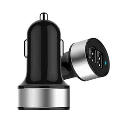 High Quality Universal Smart Fuse CircuitBreaker Protection Dual USB Port 5V 21A 1A Car Charger For Mobile Phones Tablet PC9402315