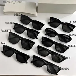 Okulary przeciwsłoneczne 2023 Nowa luksusowa marka projektant mody łagodne okulary przeciwsłoneczne Oslo Heizer paletta TAM DZIENNIK MONDO HUE MEN
