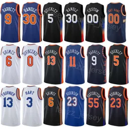 Tryck basket Josh Hart Jerseys 3 City Jericho Sims 45 Isaiah Hartenstein 55 miles McBride 2 Evan Fournier 13 Donte Divincenzo 0 Uttalande Anpassade män Kids