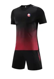 Tute da uomo Lille OSC tuta estiva per il tempo libero a maniche corte tuta sportiva da allenamento outdoor T-shirt da jogging per il tempo libero camicia sportiva a maniche corte