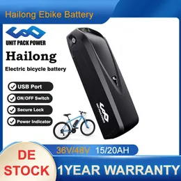 36V 17.5AH Hailong Ebike Battery 18650 Cell 350W 500W 750W 1000W 10S 13S 14S 52V 12AH 36V 19.2AH 48V 14.4AH Lithium Battery Pack