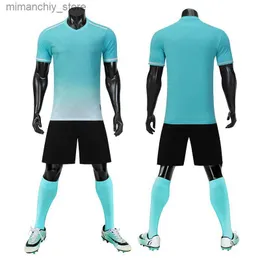 Sammelbare 23 Männer Kinder Fußballmannschaft Trikots Benutzerdefinierte Ball Shirt Short Seve Kinder Fußball Uniform Sport Shirt Jersey Q231118