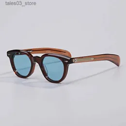 نظارة شمسية 2023 New JMM Stanley Kubrick Acetate Sunglasses Men Mens Mather مصمم أزياء Eyeglasses UV400 في الهواء الطلق مصنوعة يدويًا نظارات الشمس العصرية Q231120