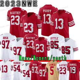 Christian McCaffrey Deebo Samuel Brock Purdy Football Jersey Nick Bosa George Kittle Patrick Willis Fred Warner Jerry Rice Talanoa Hufanga