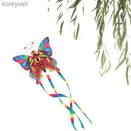 Kite Accessories Butterfly Shaped Kite Outdoor Toy Sport Gift For Kids Children With String TailL231118