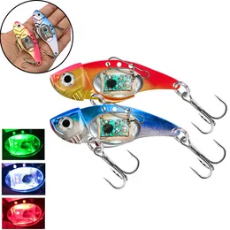 Drop Underwater Eye Shape atraindo peixes para pesca noturna Use 100 horas de luz Isca de pesca Multicolor LED Flash Light Isca de pescaIscas de pesca luz noturna