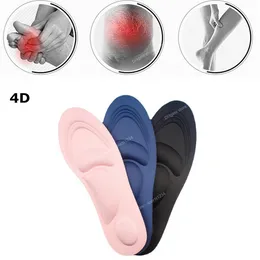 1 para wkładki mężczyźni kobiety miękka gąbka bólu ulga 4d pamięć piana ortopedyczna buty płaskie stopy Wsparcie Arch Wsparcie Sport Pad Camping Turinsoles