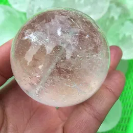 Dekorativa figurer 40-50 mm toppkvalitetskvartsfärer Rensar Crystal Rock Energy Sphere Ball Healing Mineral Prov för heminredning