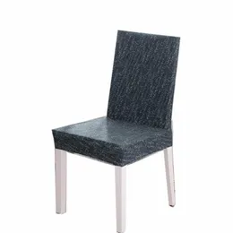 Крышка стулья грязные устойчивые к дому простой дизайн эластичный вязаный чехол, мода удобное высококачественное твердое цвет
