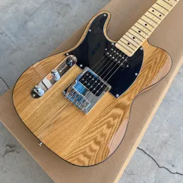 Tele Left-handed Electric Guitar ELM Body Maple FingerboarChrome Hardware High Quality Guitarar