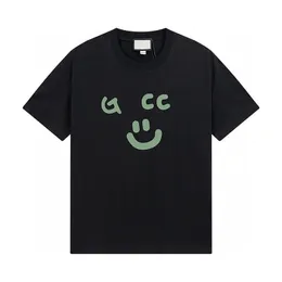 Модная бренда летняя новая футболка с брызговицами печатные печатные письма Drawdrew графические футболки для мужчин для женщин-дизайнер