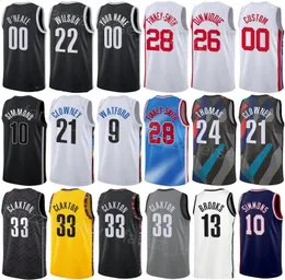 طباعة كرة السلة Dorian Finney-Smith Jersey 28 City Harry Giles III 14 Lonnie Walker IV 8 Cameron Johnson 2 Mikal Bridges 1 Bridges for Sport Team Men Kids