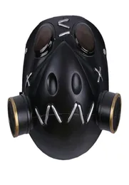 Gioco OW Roadhog Maschera Cosplay Progettato originale Mako Rutledge Maschera in resina morbida nera Costume cosplay di Halloween Prop per gli uomini T2001605833