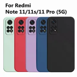 Liquid Silicon Phone Case för Xiaomi Redmi Note 11 Pro 5G 11S telefonomslag för Xiaomi Red Mi Note11 12 Pro Protective Back Case