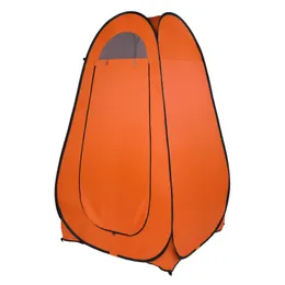 1-2 persoon draagbare pop-up toiletdouche tent kleedkamer dressing tent camping shelter oranje