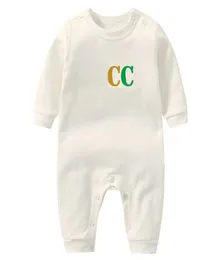 baby Rompers Boys girls designer letter print Pure cotton shortsleeved and Long sleeve jumpsuit newborn romper G3659378154