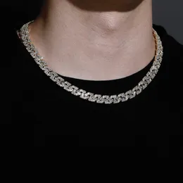 9mm hiphop kubansk länkkedjan halsband fylld med diamant europeiska herr- och kvinnors modeälskare personlighet mångsidiga gatamode smycken bijoux tillbehör