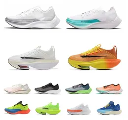 Nya Pegasus Maxs Zoomx Running Shoes Zooms Alpha Next% 2 Ekiden Scream Green Fly Marathon Green Orange Gray Offs Outdoor Sneakers
