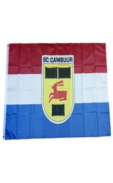 Flagg från Nederländerna fotbollsklubb SC Cambuur Leeuwarden 35ft 90cm150cm Polyester Flags Banner Decoration Flying Home Garden 5800324