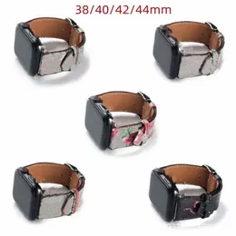 Tasarımcı G Watchbands Strap Band 6 5 4 2 40mm 44mm 38mm 42mm Iwatch Bantlar Deri Kayışlar Bilezik Moda Şeritler Saat Bandı