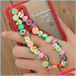 Other Fashion Accessories Personality Mobile Phone Polymer Clay Beads Strands For Decorate Strap Drop Delivery Dh5Hw