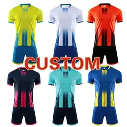 Outdoor-T-Shirts, individuell, einfarbig, schnell trocknend, Team-Trainingskleidung, Herren-Sport, Fußball, Retro-Fußballtrikot, Uniformen, Sets, Fußballbekleidung, Kits, komplettes Set 231117