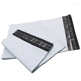Storage Bags 10Pcs White Self-seal Adhesive Courier Plastic Poly Envelope Mailer Postal Mailing
