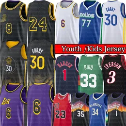 NbaKids Jersey LakersBullsHeatLeBronJames kobeBryant Stephen Curry Kevin Durant Jokic Doncic Kid jersey
