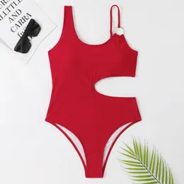 Bikini kobiety stroje kąpielowe One Piece Swimodwears Hollow Ou Sexy Designer Swimsui Bikinis Womens Swime Leer Pined Spli Swimsui Srappy Womans Hong Bahing