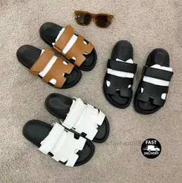 Zapatillas Chypre de diseñador para hombre y mujer, sandalias clásicas para la playa, zapatillas planas de cuero, chanclas de verano para mujer, talla 35-44
