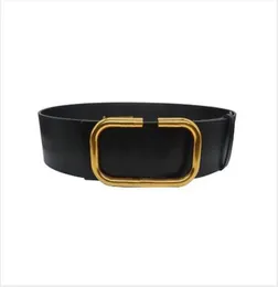 2022 designer women's fashion 7cm wide belt, blk, red body, gold belt buckle wholesale, AA8803693610